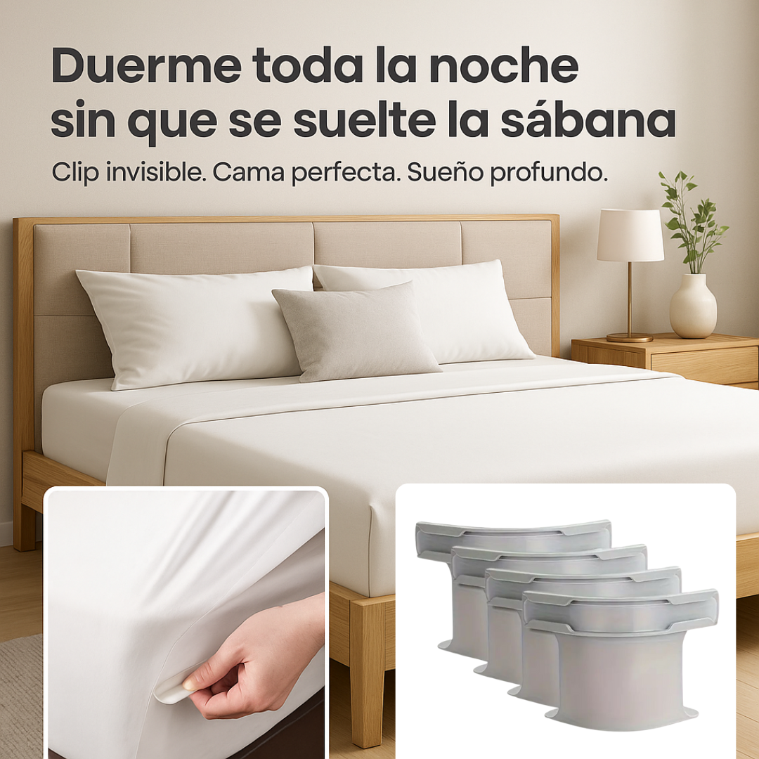 Set de Sujetadores de Sabanas X 4 Drops