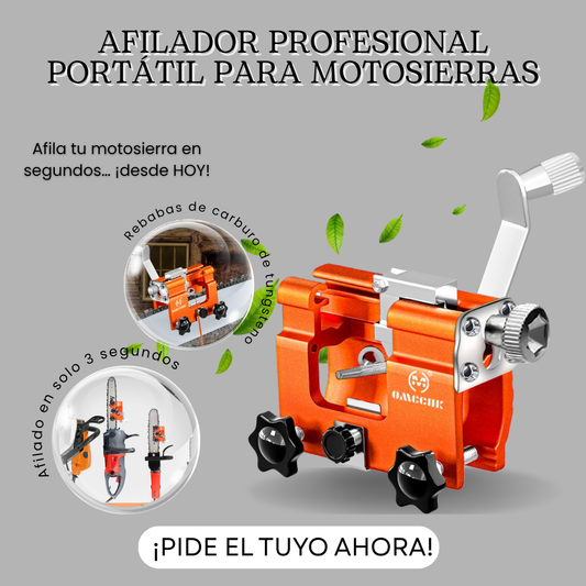 Afilador Profesional Portátil para Motosierras de Alto Rendimiento