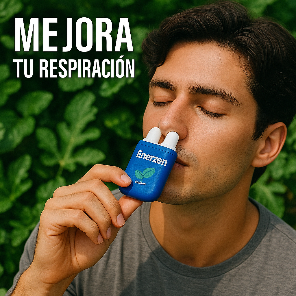 Enerzen-Inhalador Nasal Refrescante NATURAL 🍃 Alivia Dolores y Mantiene el Foco.