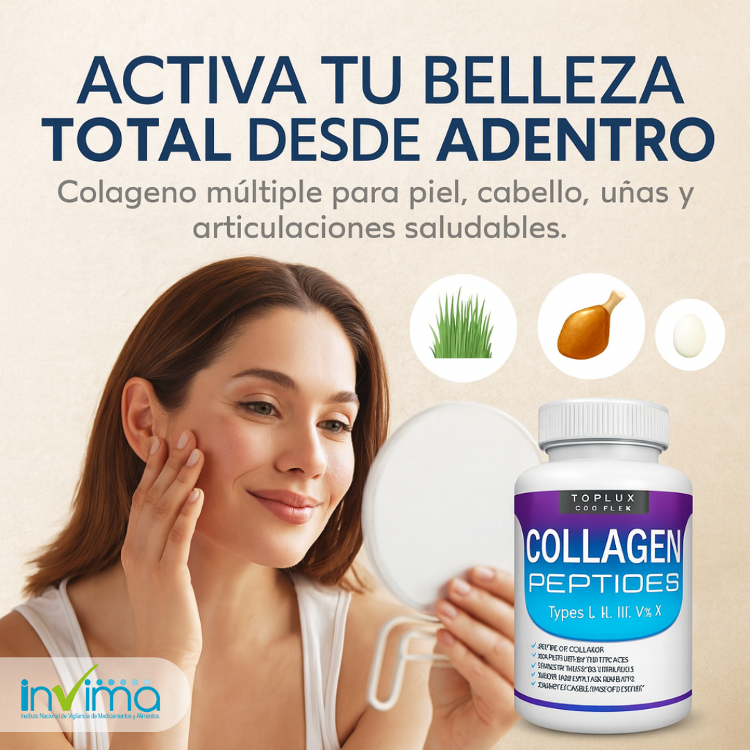 ⚡Colágeno con Péptidos tipo I, II, III, V, X⚡