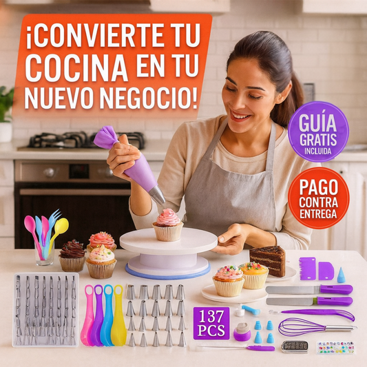 Kit de Repostería y Pastelería de 137 piezas