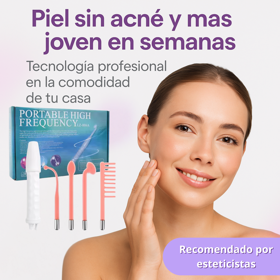 Kit de Alta Frecuencia para Terapia Facial y Cabello
