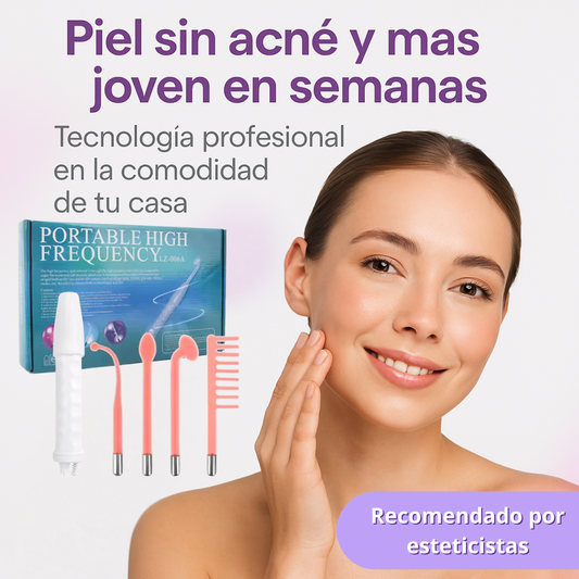 Kit de Alta Frecuencia para Terapia Facial y Cabello