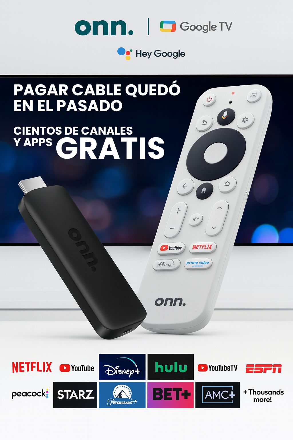 🔥 WATCH ONN PRO FULL HD: Acceso a cientos de canales GRATUITOS y APPs de streaming