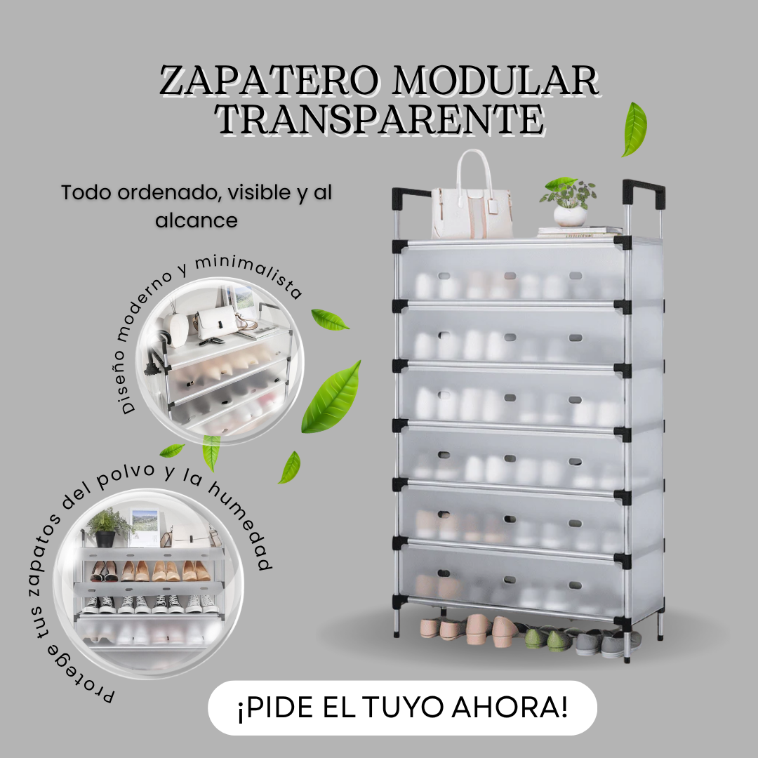 Zapatero Modular Transparente