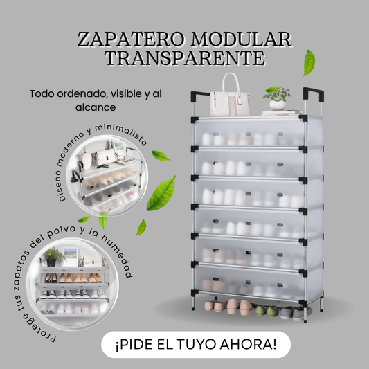 Zapatero Modular Transparente