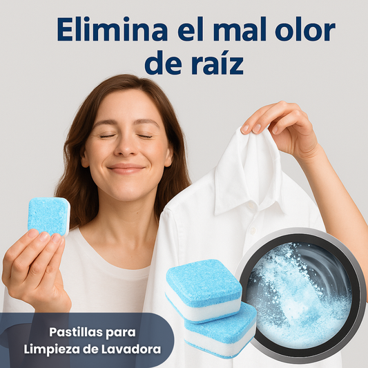 Pastillas para Limpieza de Lavadora X12 und.