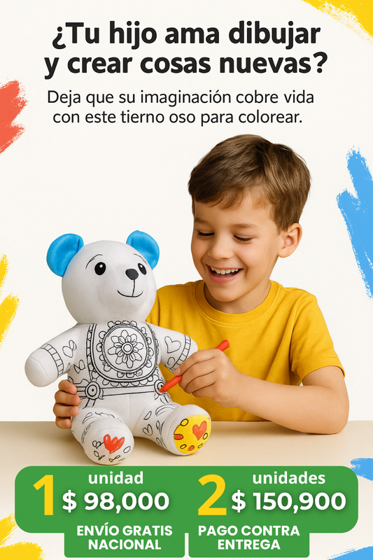 Peluche para Pintar Lavable