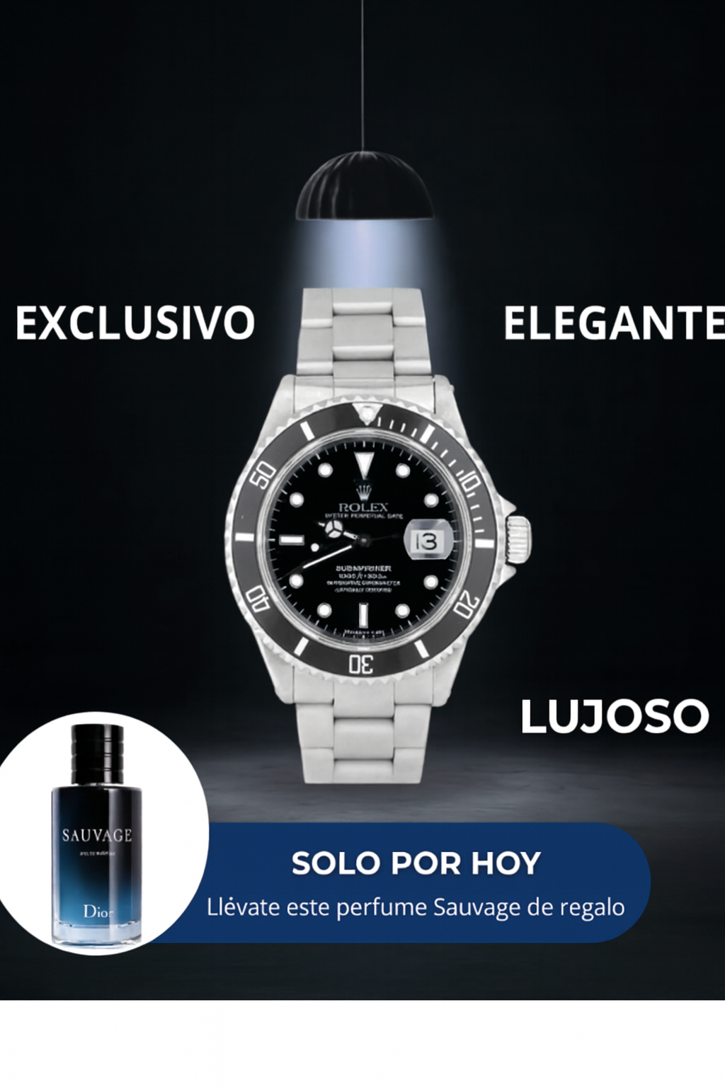 Reloj Rolex Submariner + LOCIÓN DE REGALO SOLO POR HOY🔥