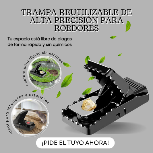 Trampa Reutilizable de Alta Precisión para Roedores