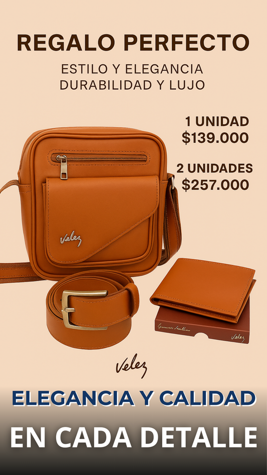 Combo Vélez Leo Carriel Billetera Correa