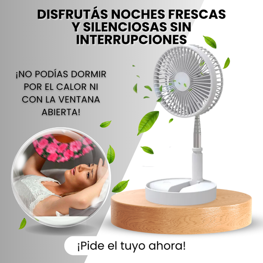 Ventilador Plegable 3 en 1 Recargable