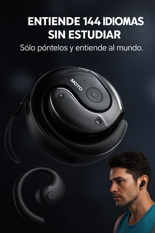 Audífonos Inteligentes-Traduce 144 Idiomas en Tiempo Real